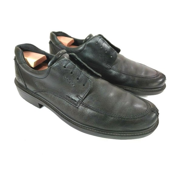 Ecco black leather oxford lace up EU 46 US 12
